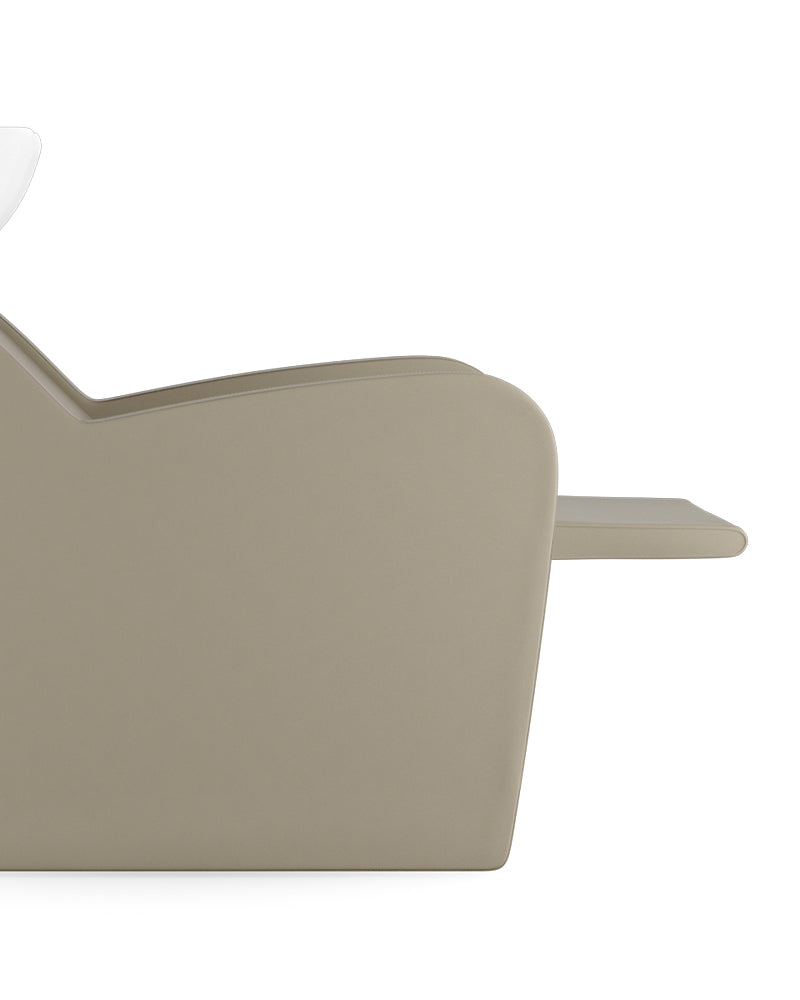 Fredda II beige massagevask med sort kumme fra Solida Furniture, massagevask til frisør og kosmetolog